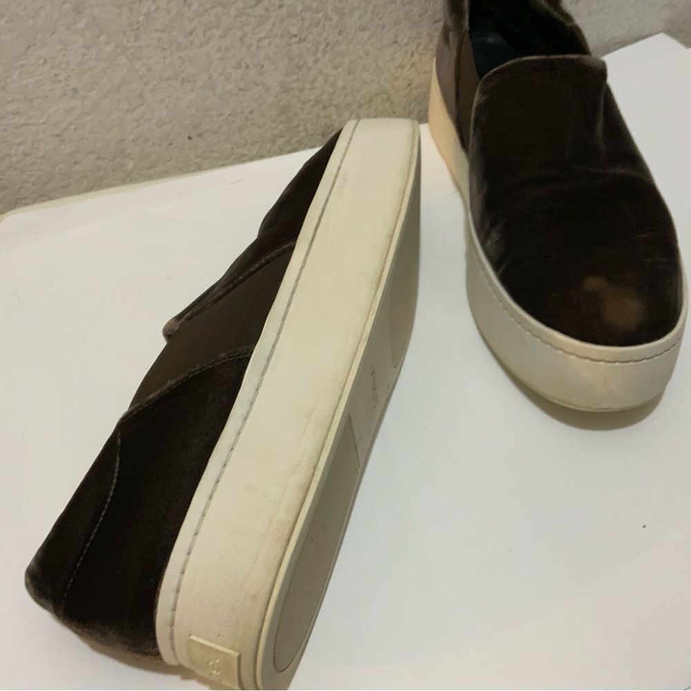 Vince Warren Platform velvet brown Sneakers size 8 - Picture 6 of 13